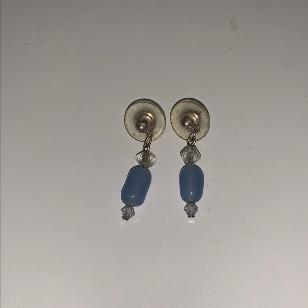 Blue dangle earrings